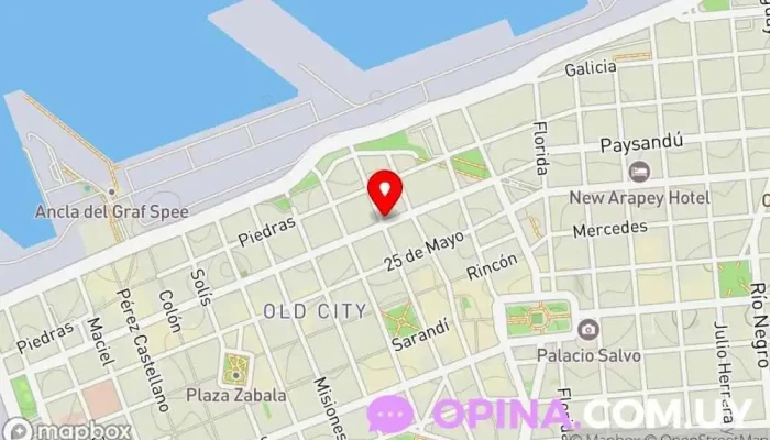 mapa de CX30 Radio Nacional - 1130 AM Emisora de radio en Montevideo