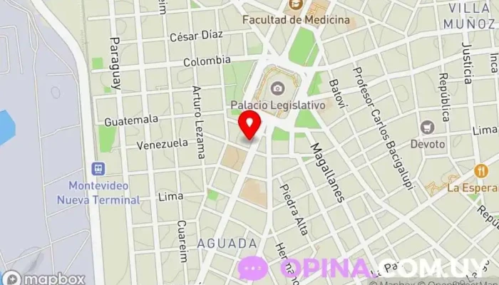 mapa de Da Vinci Libros Librería en Montevideo