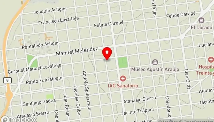 mapa de D'airon Restaurante en Treinta y Tres