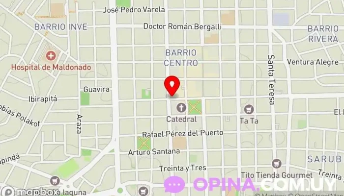 mapa de Daniel Miraballe & Asociados - Inmobiliaria Agencia inmobiliaria en Maldonado