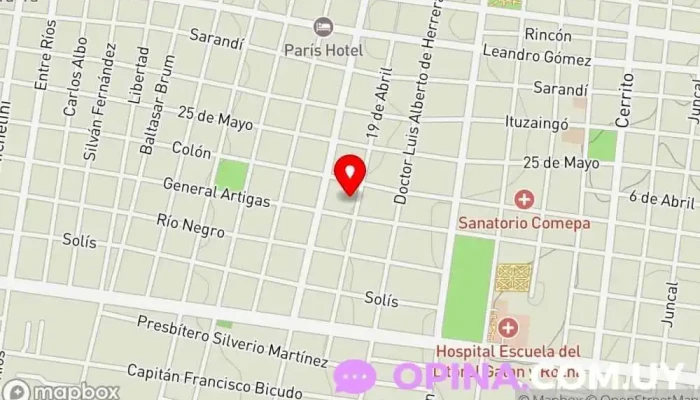 mapa de Daniel Viola Condominio en Paysandú