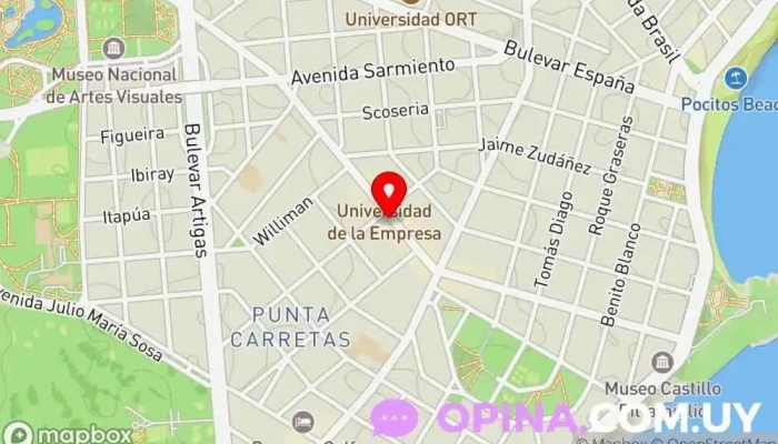 mapa de Dazzler by Wyndham Montevideo Hotel en Montevideo