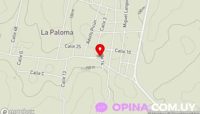 mapa de De Freitas-Golarte Casa rural en La Paloma