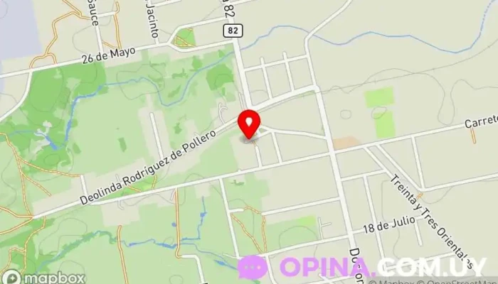 mapa de Del Este GYM Gimnasio en Empalme Olmos