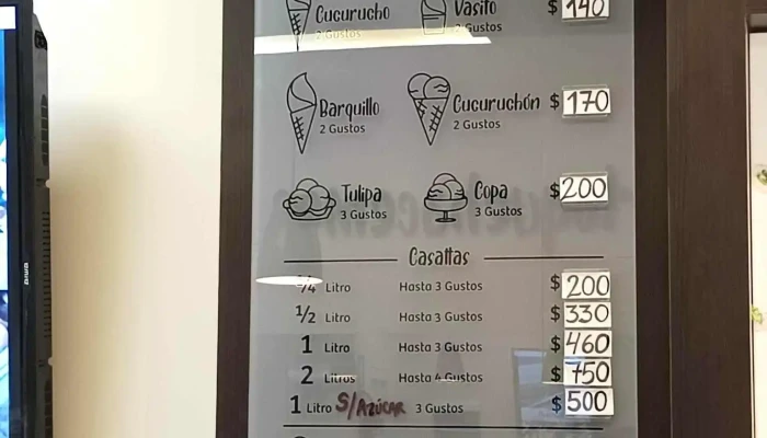 Delicream Menu - Mercedes