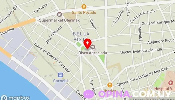 mapa de Demequi Médico en Montevideo