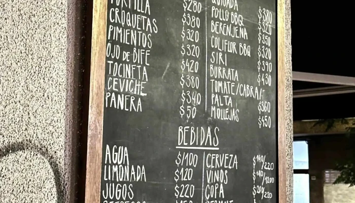 Demorondanga -  Menu - Montevideo