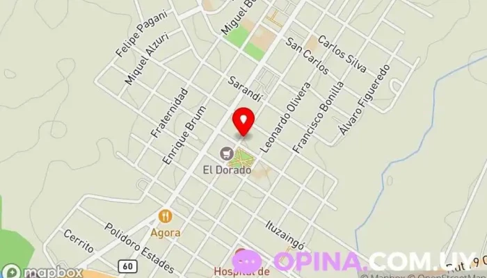 mapa de Denis Propiedades Agencia inmobiliaria en Pan de Azúcar