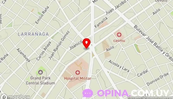 mapa de Dental life Clínica dental en Montevideo
