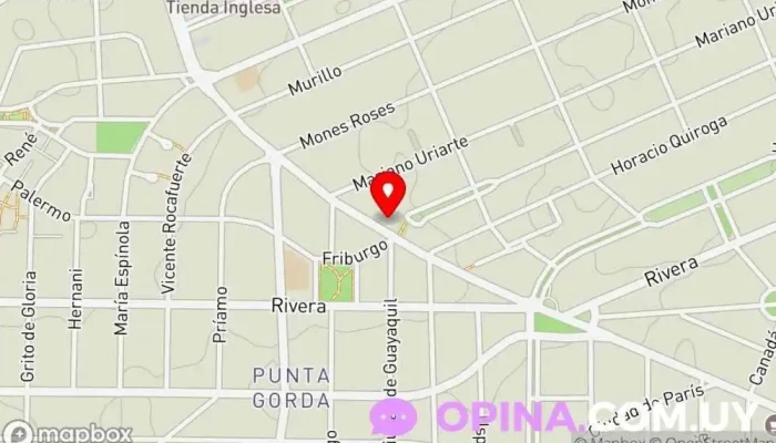 mapa de Dental Mood Clínica dental en Montevideo