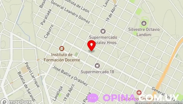 mapa de Dental One Médico en Durazno