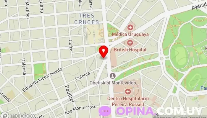 mapa de Dental Restyling Clínica dental en Montevideo