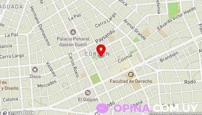mapa de Dentalessence Clínica dental, Dentista en Montevideo