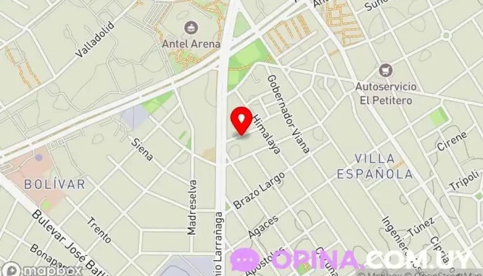 mapa de dentalmas22 Clínica dental en Montevideo