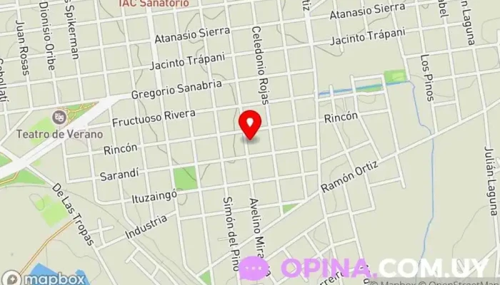 mapa de Dentista Cecilia Zipitria Dentista en Treinta y Tres