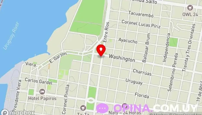 mapa de Dentista Dra. Ximena Ungo Clínica dental en Paysandú