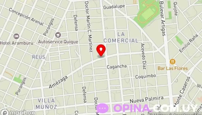 mapa de Depósito Papelería Garotas Papelería en Montevideo