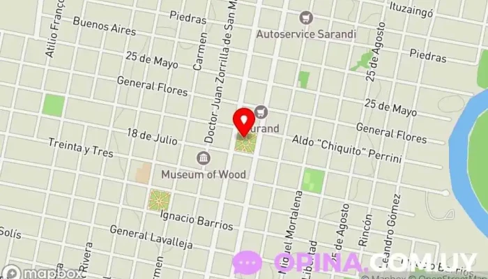 mapa de DGM Negocios Rurales Agencia inmobiliaria en Carmelo