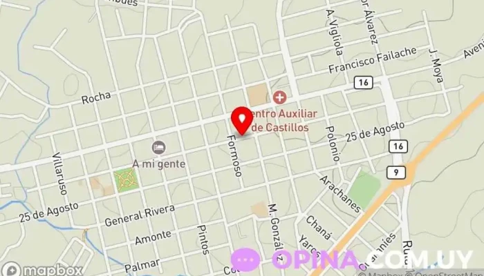 mapa de Diagnostico Equino Centro de diagnóstico por imagen en Castillos