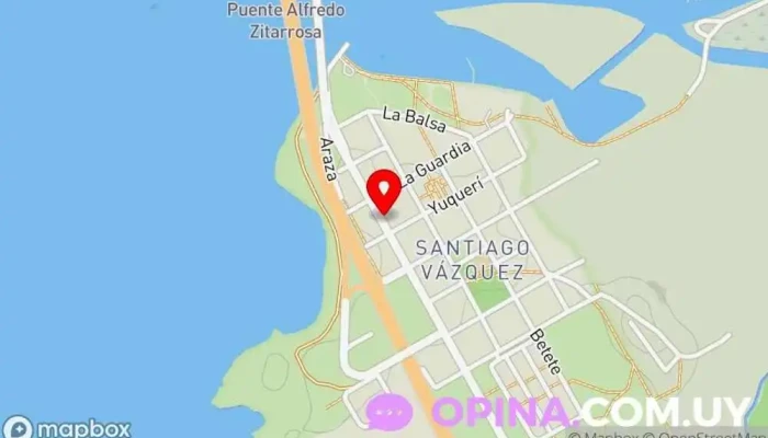 mapa de Dickens Santiago Vazquez Institución educativa en Montevideo