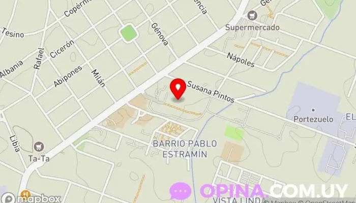 mapa de Dirección Nacional de la Educación Policial Centro educativo en Montevideo