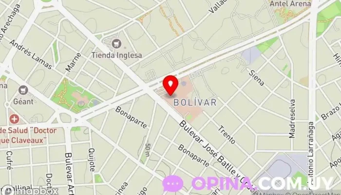 mapa de Dirección Nacional de la Sanidad Policial - Hospital Policial Hospital en Montevideo