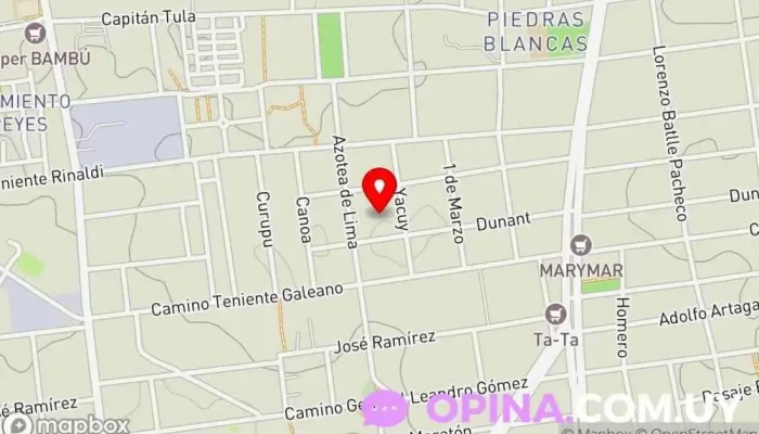 mapa de Divina Pastora Escuela en Montevideo