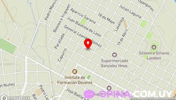 mapa de Dojo Bushido (Escuela de Karate) Escuela en Durazno