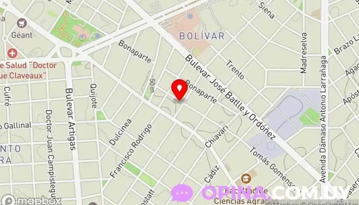 mapa de Dojo Suna Escuela Kyokukaikan Escuela de artes marciales en Montevideo