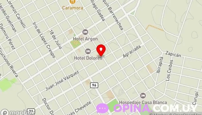 mapa de Dolores English Language Institute  en Dolores