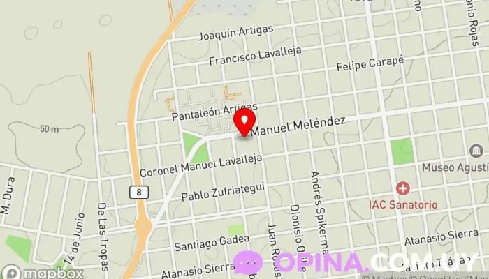 mapa de Don Bicho Veterinario en Treinta y Tres