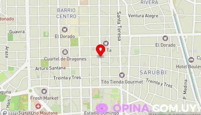 mapa de Doña Pabla Kiosco en Maldonado