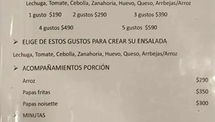 Dos 22 Restaurante -  Menu - Col. del Sacramento