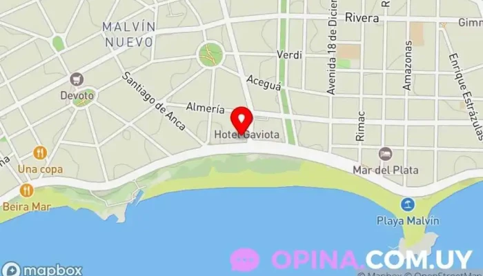 mapa de Dr. Eduardo Curbelo Clínica china en Montevideo