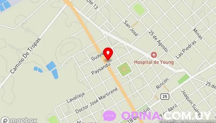 mapa de Dr Eduardo Lorenzo Odontologo Clínica dental en Young