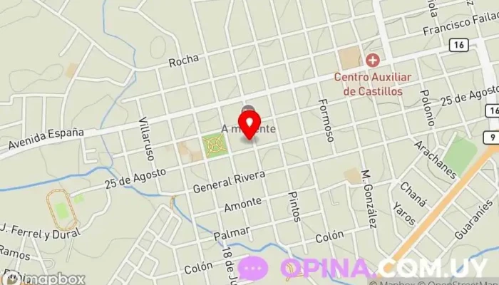 mapa de Dr Gabriel Lachowitz Veterinario Veterinario en Castillos