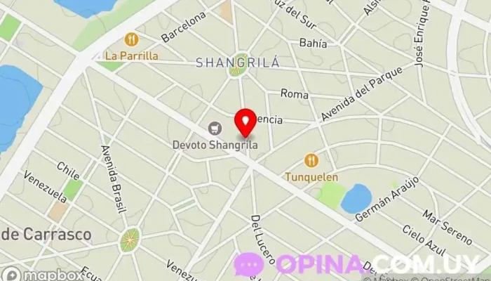 mapa de Dr. J. Laurino Clínica dental en Ciudad de la Costa