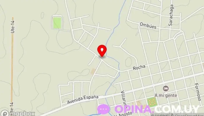 mapa de Dra Gissela Rodríguez Clínica dental en Castillos