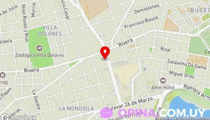 mapa de Dra Gissela Rodríguez Clínica dental en Montevideo