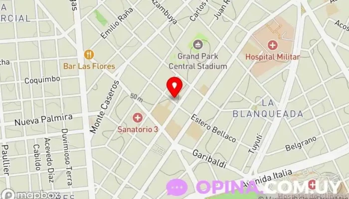 mapa de Dra. Mariajosé Fajardo Rossi Clínica dental en Montevideo