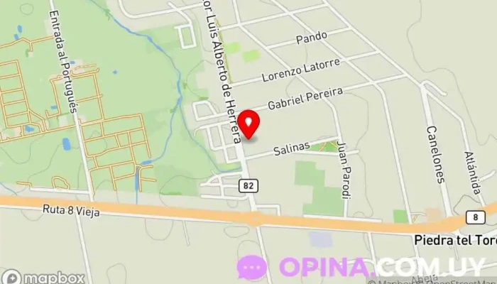 mapa de Dra Mariana Gonzalez Clínica dental en Empalme Olmos