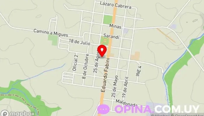 mapa de Dra. Valeria Correa Clínica dental en Solís de Mataojo