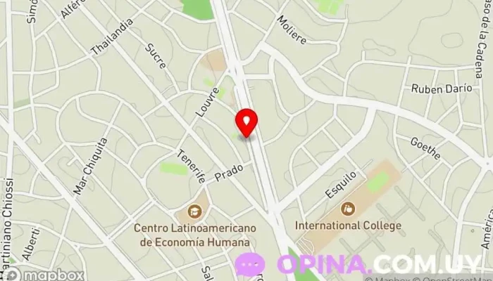 mapa de Dreamdays College Colegio bilingüe en Punta del Este