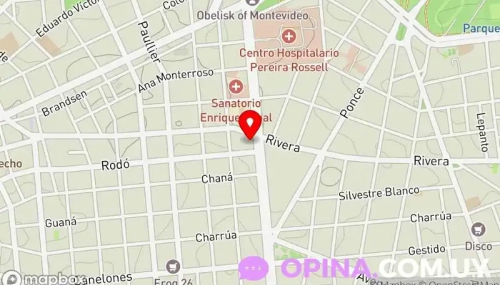 mapa de Dr.GUSTAVO BRUNELLO Clínica dental en Montevideo