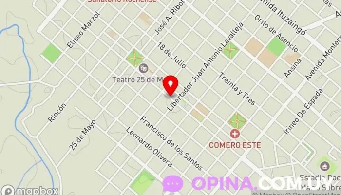 mapa de DRIVER CARS ESCUELA DE CHOFERES ROCHA Escuela en Rocha