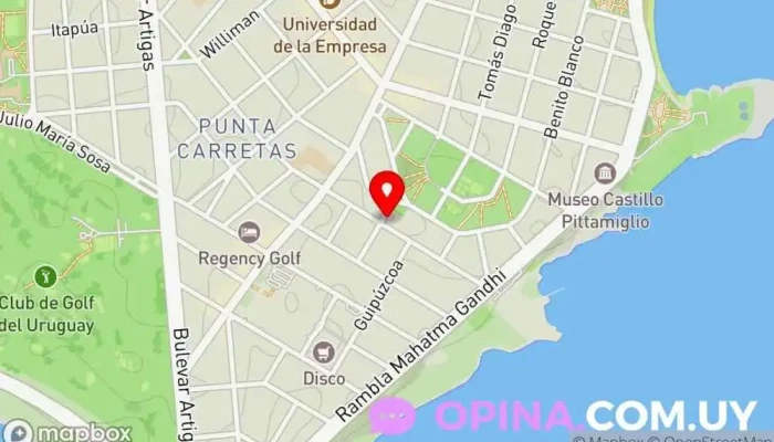 mapa de Dr.Sergio Breitfeld Clínica ambulatoria, Médico de familia, Centro de adelgazamiento en Montevideo