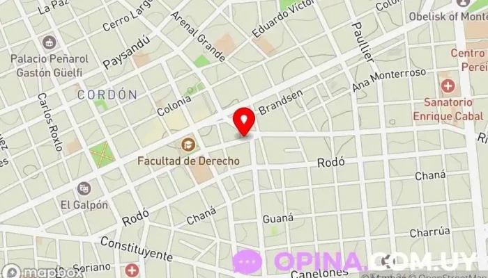 mapa de DUARTE_Odontología Clínica dental en Montevideo