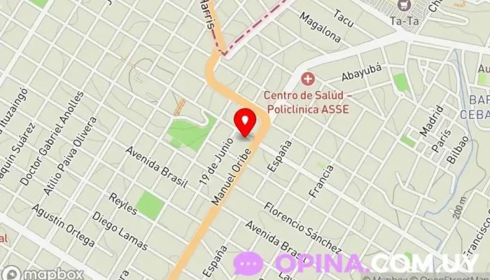 mapa de Dulce Mimos Tienda de manualidades y bellas artes en Rivera