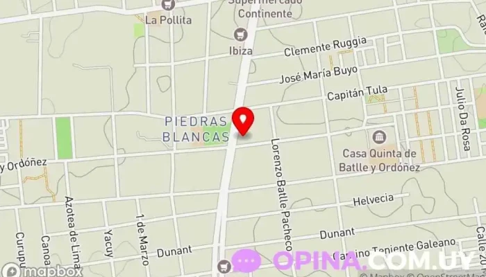 mapa de EBS electrónica Servicio de reparación de ordenadores en Montevideo