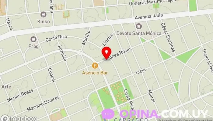 mapa de Echeverría & Olivera Agencia inmobiliaria en Montevideo